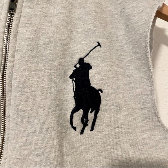 ⭐️SOLD⭐️ Polo Ralph Lauren Zip Up Vest Hoodie Boys Size M (10-12). - Picture 5 of 9